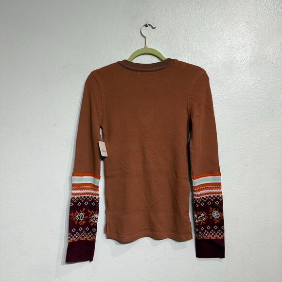 Free People Autumn Combo Mikah Layering Cuff Top Sz S NWT - Picture 10 of 13